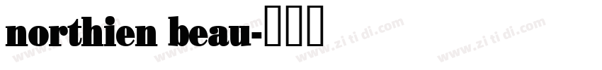 northien beau字体转换